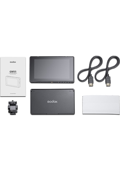 Godox Gm55 5.5" 4K Hdmı Kamera Üstü Dokunmatik Monitör