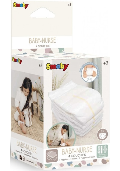 Baby Nurse Oyuncak Bebek Bezi 4 Adet