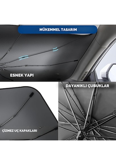 Fiat Fiorino, Citroen Berlingo, Renault Kangoo, Ford Courier, Vw Caddy Uyumlu Oto Şemsiye Diğer