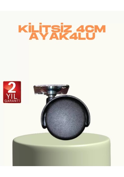 Home Kilitsiz Mini Tekerlek Ayak 4 Cm 4 Lü Set Kolay Montaj Çok Renkli