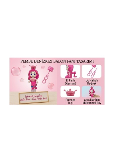 Eğlenceli Deniz Kızı Balon Fanı - 31076 1 Adet