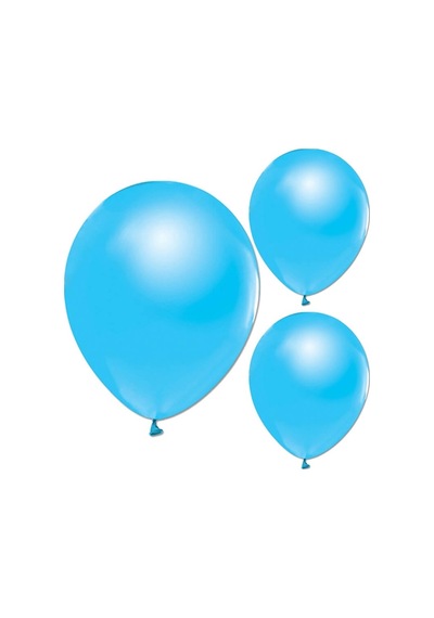 Metalik Parlak Balon. 10 Adet - Mavi