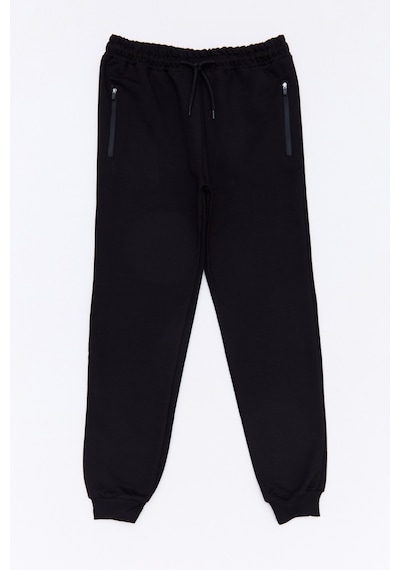 Fullamoda Beli Bağlamalı Cebi Fermuarlı Unisex Çocuk Eşofman Altı 25mcck4584132568-siyah Siyah