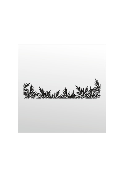 Folyo Sticker Yaprak 200cm Uzunluk Siyah