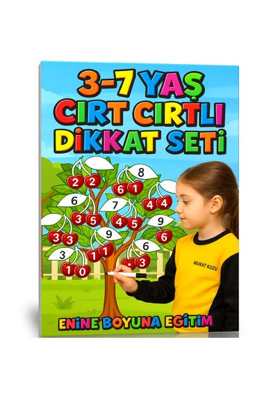 3-7 Yaş Cırt Cırtlı Dikkat Yaz-sil Eğitim Seti
