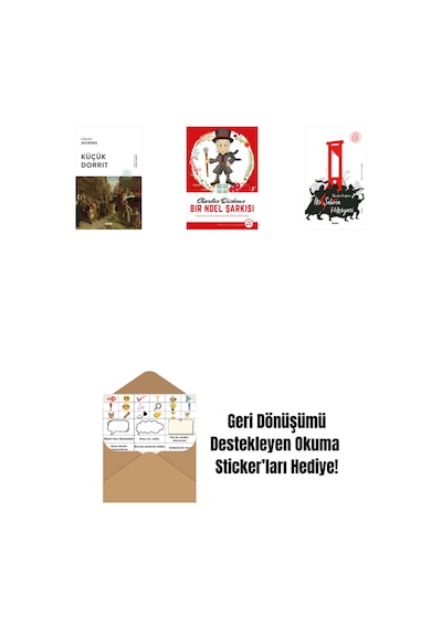 Küçük Dorrit + Bir Noel Şarkısı + İki Şehrin Hikayesi + Okuma Sticker'ları