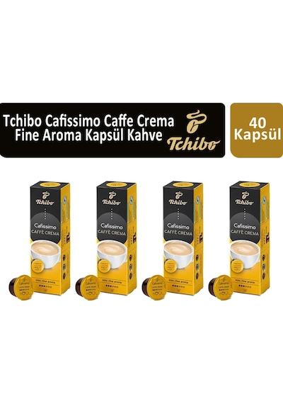Tchibo Cafissimo Caffe Crema Fine Aroma Kapsül Kahve 4 x 10'lu