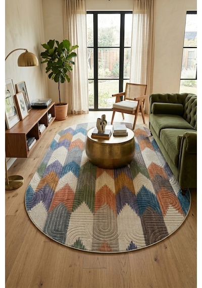 Raschel Carpet Oval Bohem Yıkanabilir Leke Tutmaz Modern Multi Renkli Özel Seri Kaymaz Taban Halı Kilim Yolluk Rcmultı Klm Yenımdl Elıps 001 Çok Renkli Raschel Carpet Oval Bohem Yıkanabilir Leke Tutmaz Modern Multi Renkli Özel Seri Kaymaz Taban Halı Kilim Yolluk Rcmultı Klm Yenımdl Elıps 001 Çok Renkli