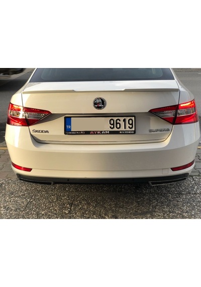 Skoda Süperb Bagaj Üstü Spoiler Siyah 2015+