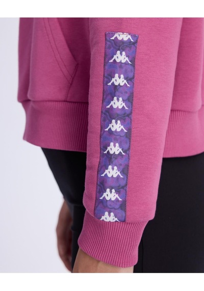 Kappa Authentic Alcott Hoodie Kadın Pembe Comfort Hoodie Siyah
