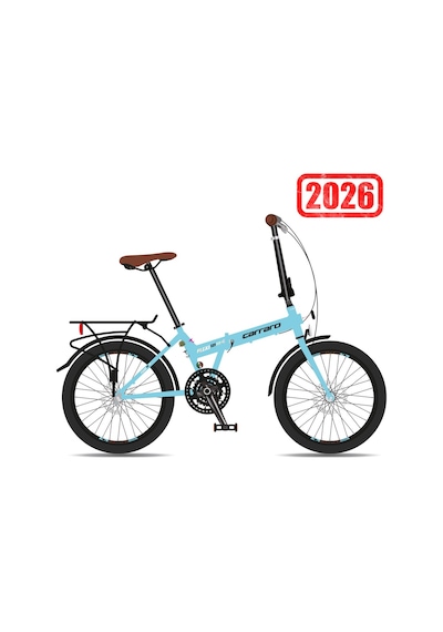 Carraro Flexi 121 Hd Katlanır Bisiklet Mavi Bukelamun 21v Siyah