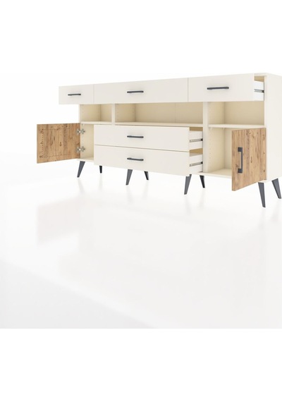 Arges Konsol 3 Raflı 5 Çekmeceli 2 Kapaklı 176x30x83 Aytaşı-çam/aytaşı Çam/aytaşı Arges Konsol 3 Raflı 5 Çekmeceli 2 Kapaklı 176x30x83 Aytaşı-çam/aytaşı Çam/aytaşı