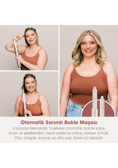 Shark Flexstyle 3-in-1 Saç Kurutma & Şekillendirme Sistemi - Stone Bej