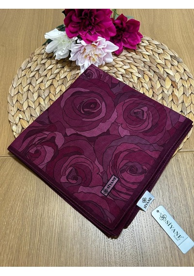 Siyane Scarf Gül Desen Eşarp 03 Çok Renkli