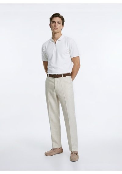 Fabrika Beyaz Erkek Slim Fit Polo T-shirt F6sm-tst 2980