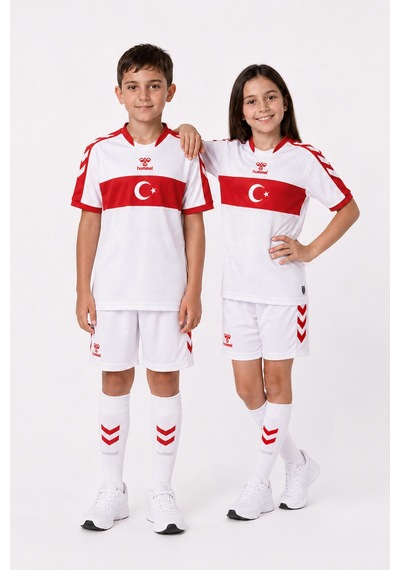 Hummel Milli Takım Forma 25-26 Çocuk Beyaz