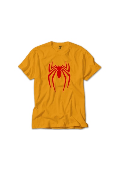 Spiderman Logo Sarı Tişört Sarı