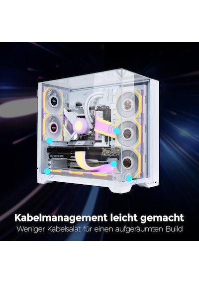 Unı Fan Tl Wıreless Lcd 3x120mm Beyaz Kasa Fanı G99.12tllcd1w3w.00
