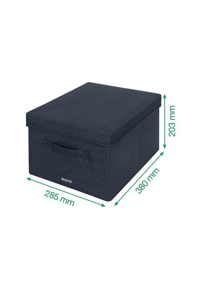 Leitz Kapaklı Kumaş Saklama Kutusu M - Orta Boy, 2'li Paket Çok Renkli