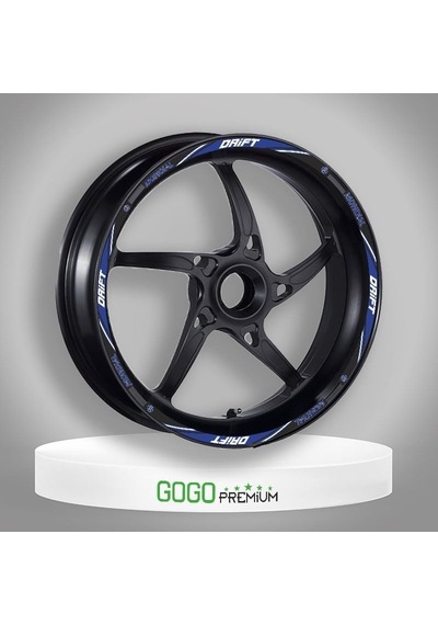 Mondial Drift L Uyumlu Mavi 1 Set Jant Şeridi