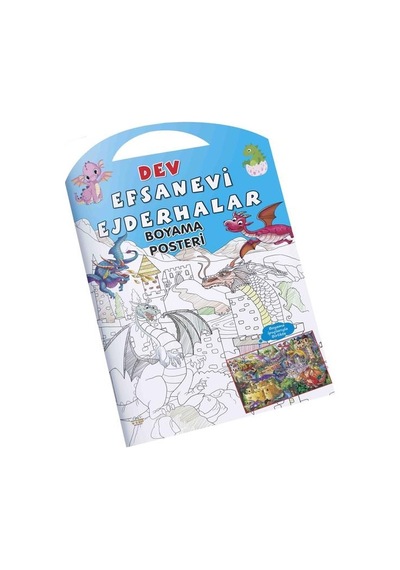 Dev Boyama Posteri Eğlenceli Ejderhalar-lunapark