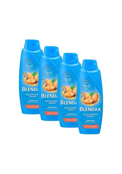 Blendax Tüm Saçlar İçin Badem Yağı Özlü Şampuan 500 Ml 4 Lü