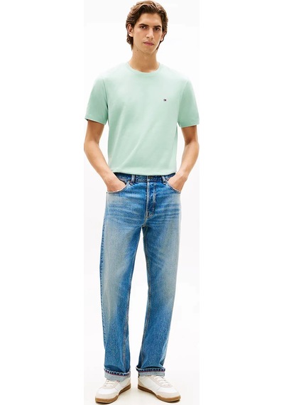 Tommy Hilfiger Ess Seasonal Reg Fıt Solıd Tee Erkek Yeşil T-shirt - Mw0mw39995