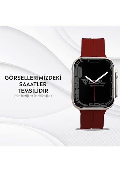 Ayrex Apple Watch Series Se/11/10/9/8/7/6/5/4/3 İle Uyumlu Silikon Kordon Bbl84
