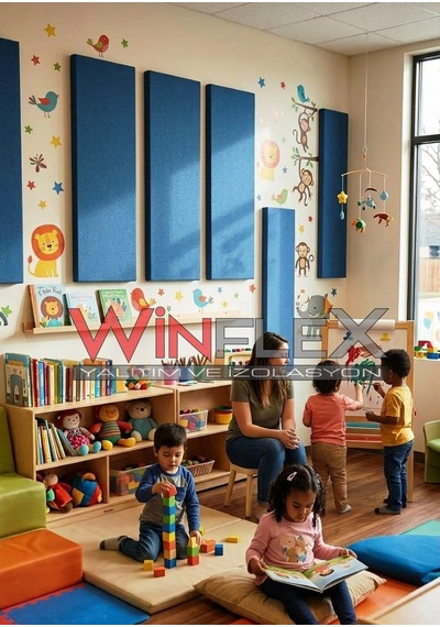 Akustik Kumaş Kaplı Panel-60x120cm Mavi