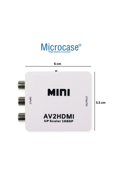RCA to HDMI TOS AV Çevirici 1080P Mini - AL2666