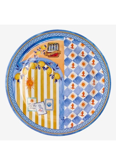 Chiara Alessi Cote D'azur Mavi Yemek Tabağı 28cm