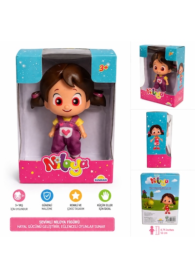 Niloya Mini Oyuncak Bebek 12 Cm Sevimli Figür