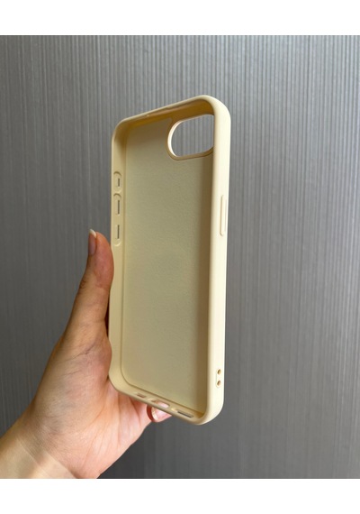 Apple Uyumlu iPhone 16e Logolu İçi Kadife Silikon Lansman Kılıf