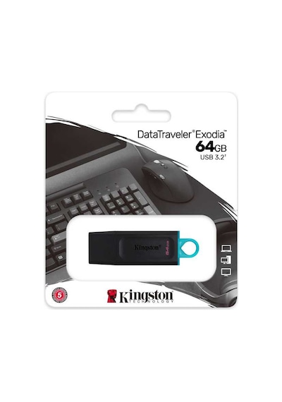 Kingston DTX 64 GB USB 3.2 Flash Bellek