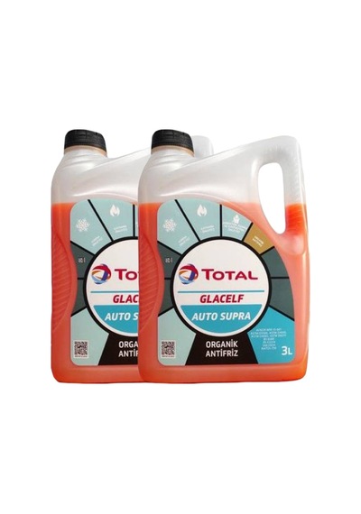 Glacelf Auto Supra Antifriz Kırmızı 3 Litre 2021 Üretim 2 Adet