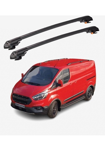 Ford Custom 2012-2023 Trx1 Thunder Carrier Kilitli Ara Atkı Taşıyıcı Tavan Barı Gri