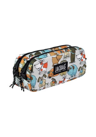 Jacbag Dual Pouch Pencıl Case-çift Bölmeli Kalemkutu - Neseli Patiler Neseli Patiler