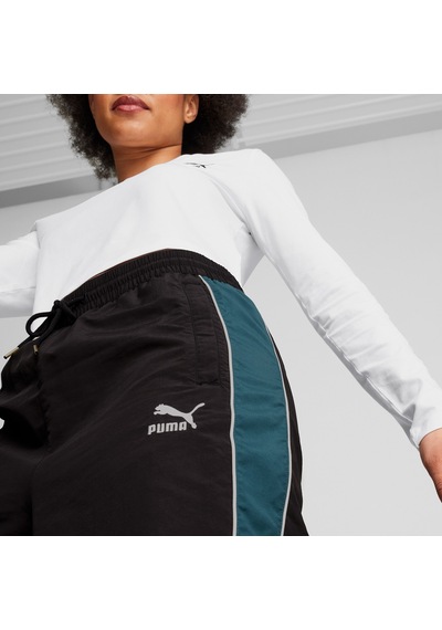 Puma Play Loud T7 Track Kadın Siyah Pantolon Düz 626807 Siyah