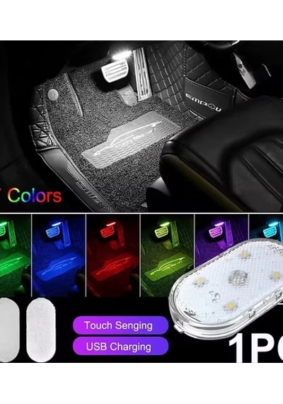 7 Renk Modlu Dokunmatik Sensörlü Mini Led Lamba