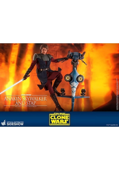 Hot Toys Anakin Skywalker and STAP Sixth Scale Figure Set - TMS20 906795 - The Clone Wars