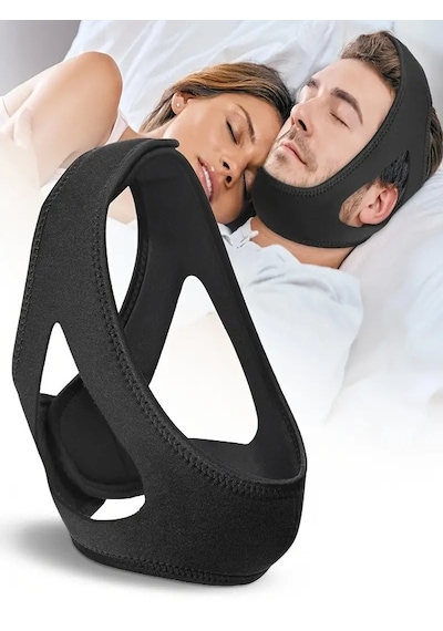 Unisex Ayarlanabilir Uyku Horlama Önleyici Çene Bandı Horlama Engelleme Maskesi