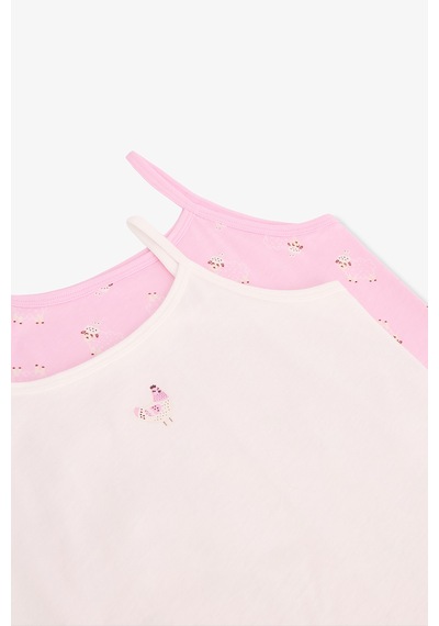 Penti Pembe Kız Çocuk Pinksheep Pamuklu 2'li Atlet