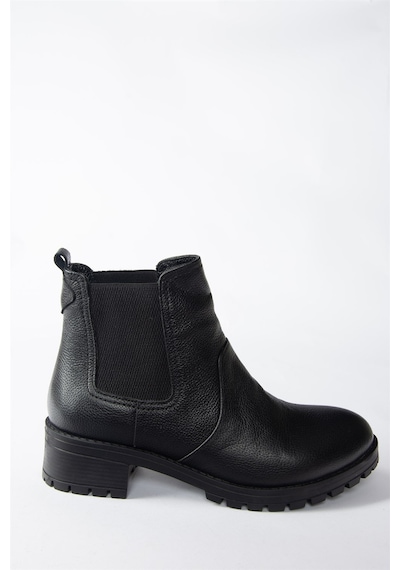 Fox Shoes Siyah Hakiki Deri Kadın Bot N555053903 Siyah