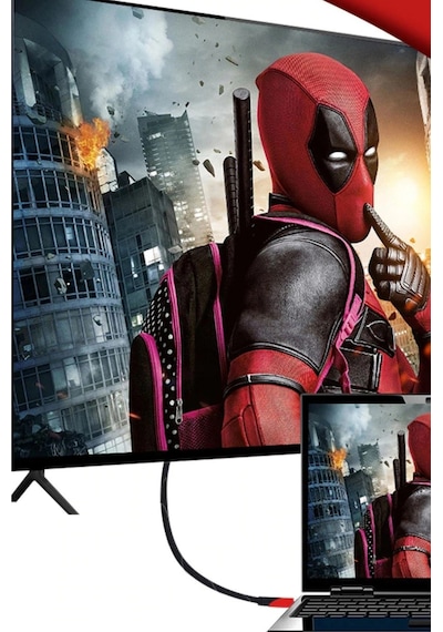 Biishe Hdmı Kablosu Hdtv Bilgisayar Uydu Görüntü Ses Full Hd Sargılı Görüntü Aktarma Kablosu Renkli