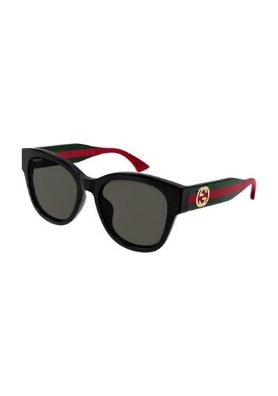 Gucci Gg 1866sk 001 56 Unisex Geometrik Siyah Kemik Güneş Gözlüğü Siyah