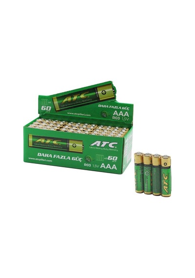 Atc R03 İnce Pil 60 Adet Aaa