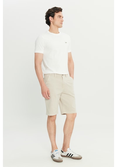 Lee Regular Fit Lastik Bel Detaylı Pamuklu Esnek Erkek Chino Şort L2510538369 Bej