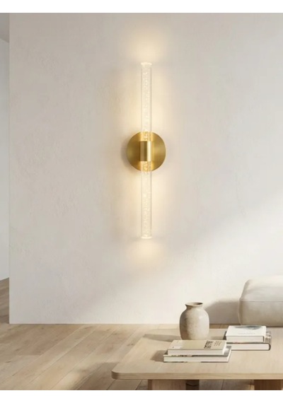 Bhbackhome Bubbleflux Large Şık Tasarım Modern Ledli Aplik 51 Cm Gold Elektrikli Kumandalı Altın
