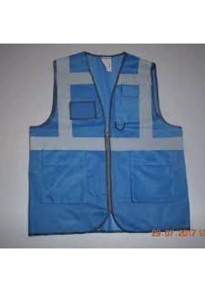 Fileli Turkuaz Mühendis Yeleği