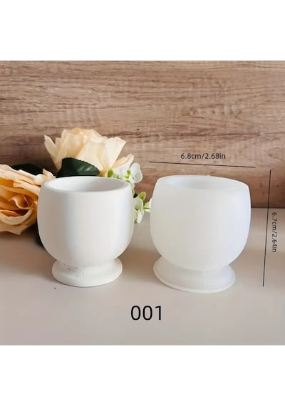 Düz Mum Kadehi Silikon Kalıp S963